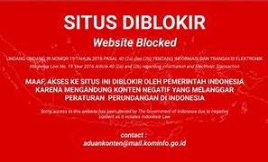 Pemblokiran Situs Slot